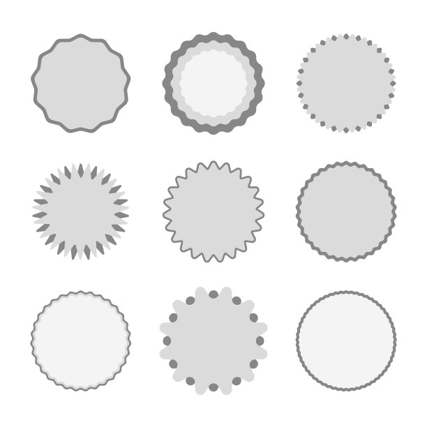 设计元素，星形，圆角，矢量图片下载