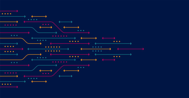抽象的箭头方向。技术背景图片下载