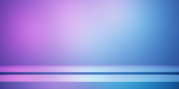 紫色和蓝色抽象几何背景的3d渲染。场景广告，技术，展示，横幅，化妆品，时尚，商业，体育，元世界。科幻小说插图。产品显示图片下载