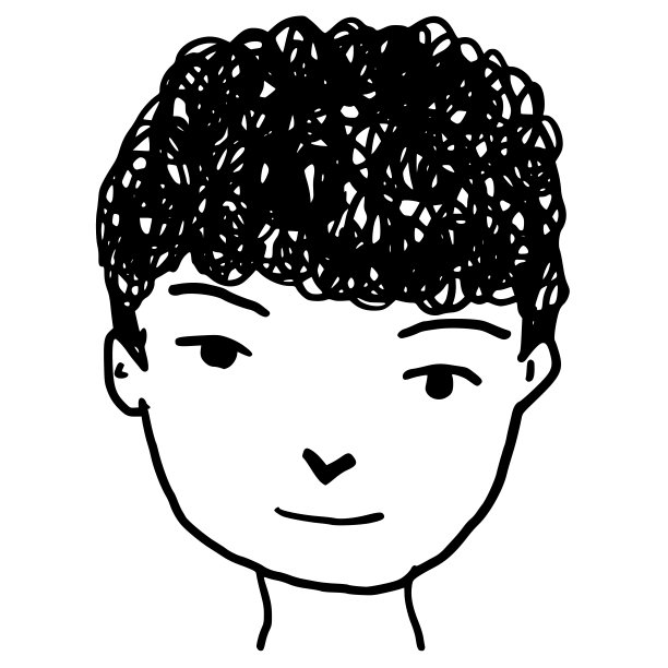 手绘人物涂鸦图标标志符号设计图片下载