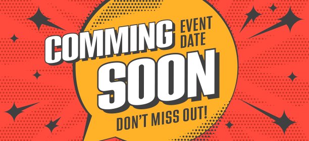 即将到来的广告横幅模板图片下载