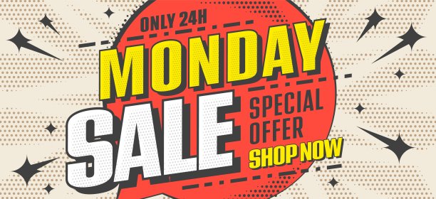 星期一出售横幅与特别优惠图片下载