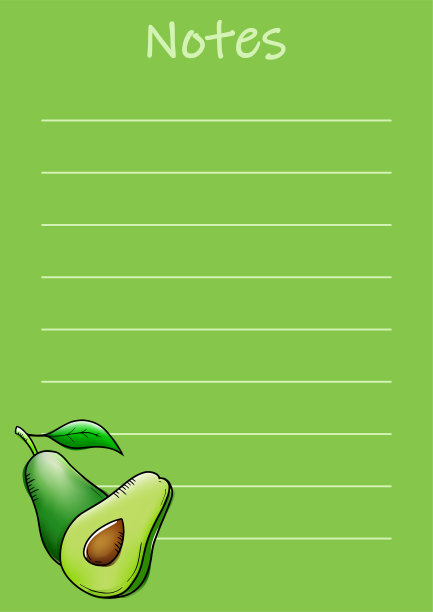 用水果设计的记事板和日记图片下载