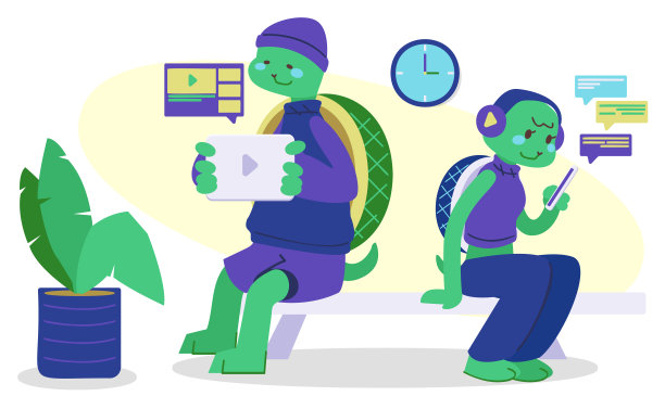 动物喜欢用科技设备和互联网交流图片下载