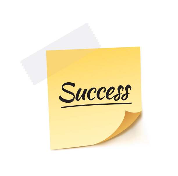 成功贴注矢量插图图片下载