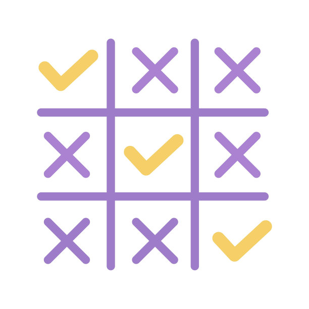 圈圈叉叉。业务战略游戏。矢量图图片下载