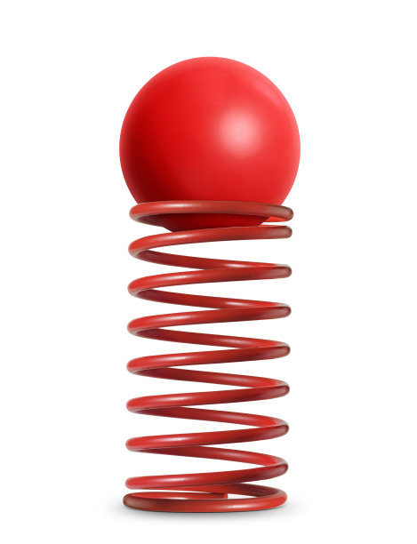 白色背景上的弹簧地球仪图标图片下载