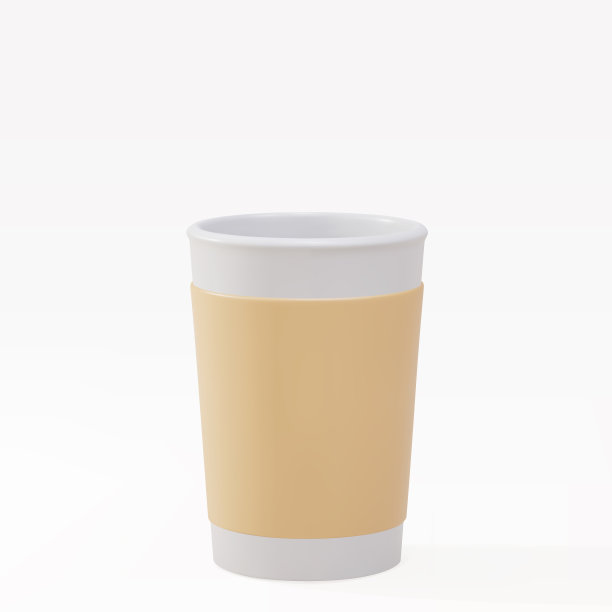 3d纸杯。矢量插图。图片下载