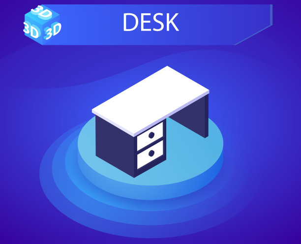 桌面等距设计图标网页3d彩色图片下载