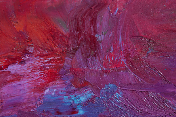 仿油质感-粉色，橙色和蓝绿色背景图片下载