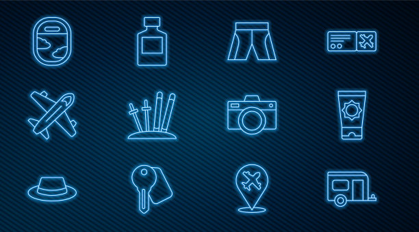 固定线房车露营拖车防晒乳管图片下载