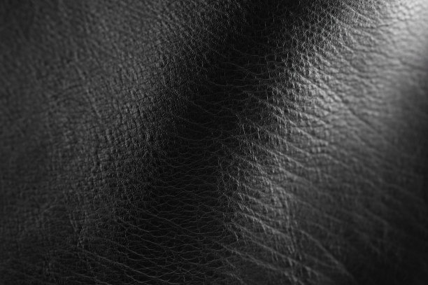 黑色的皮革被装饰得闪闪发光图片下载