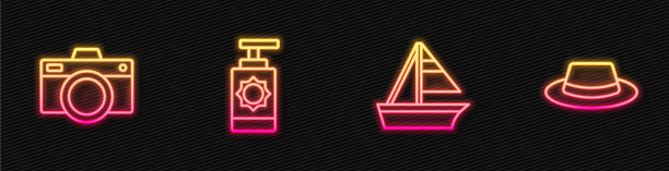 套线游艇帆船照片相机防晒霜图片下载