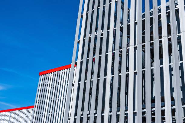 工业建筑的现代立面图片下载