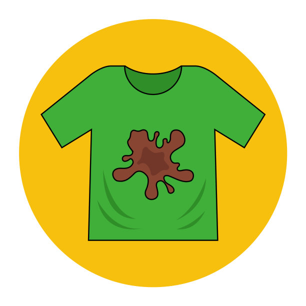 脏男人t恤上有食物渍和汗渍图片下载