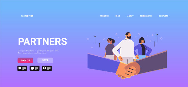 商人们互相握手图片下载