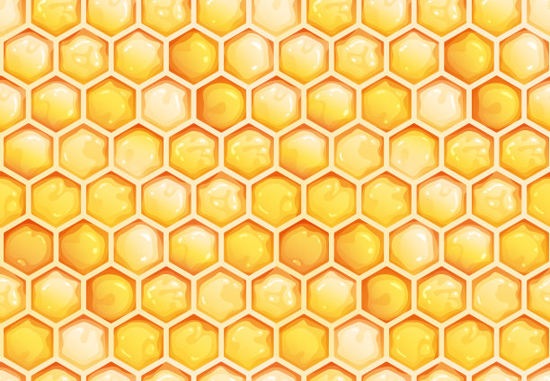 设计墙纸六边形图案蜂窝状图片下载