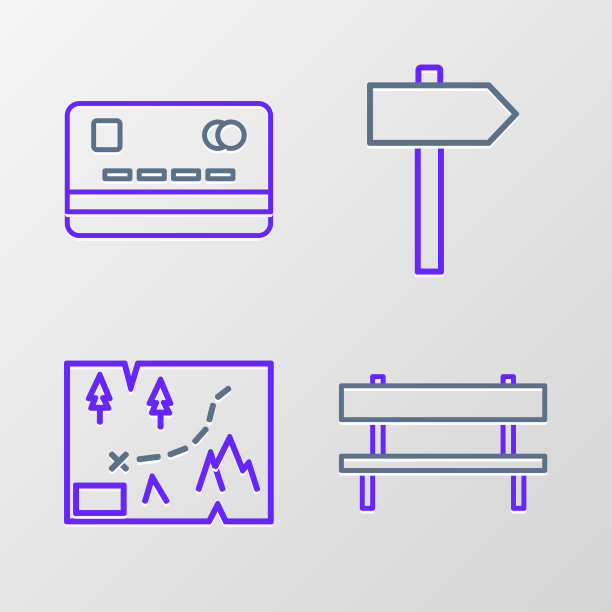 设置线板凳折叠地图与位置道路图片下载