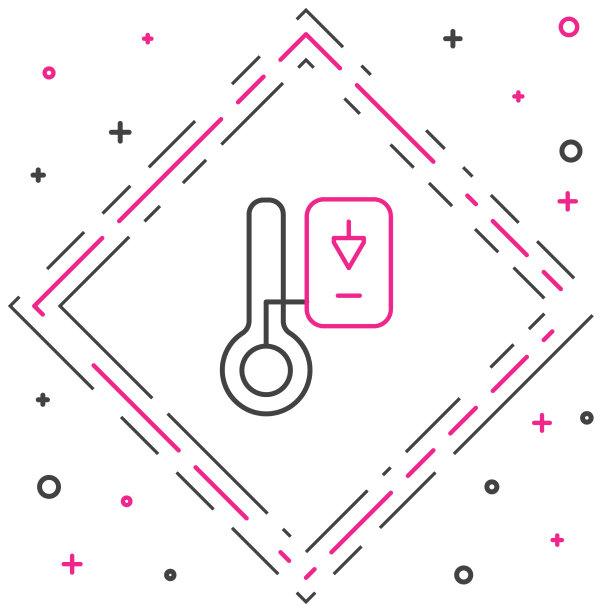 线桑拿温度计图标隔离在白色图片下载