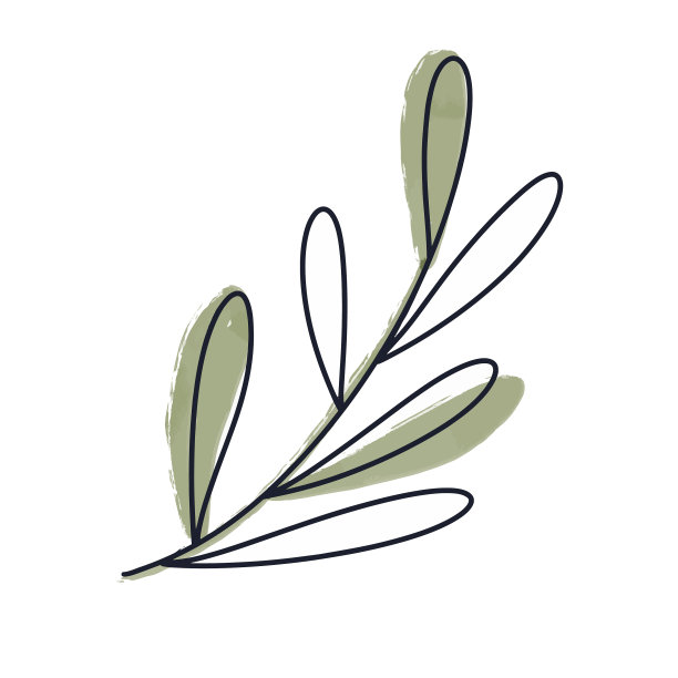 绿叶从树素描风格图片下载
