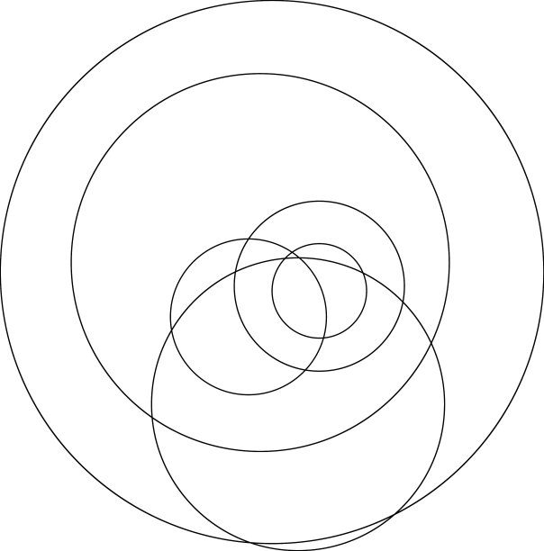 随机圆圆形环几何设计图片下载