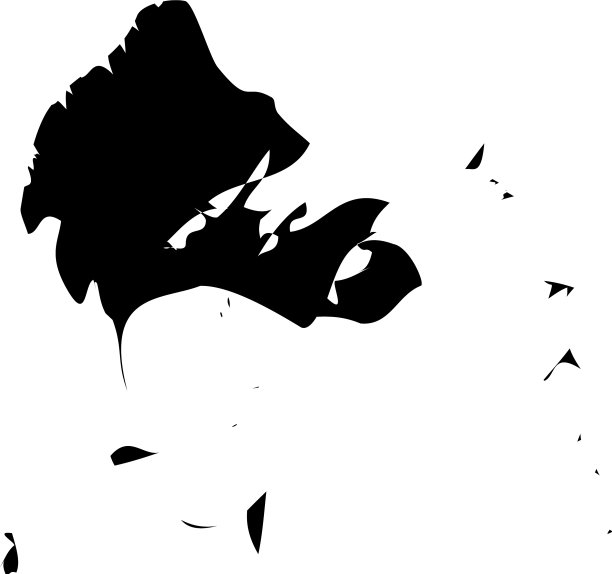 粗糙的油漆刷刷笔画效果形状图片下载