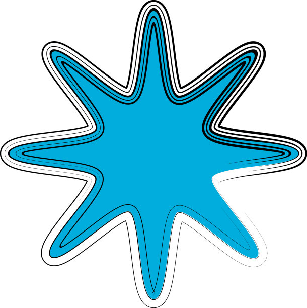 星爆星爆星形状元素图片下载