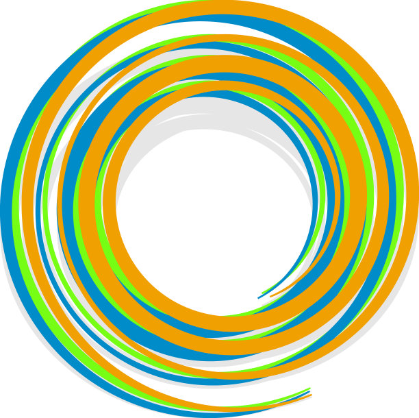 螺旋旋流和旋流形状元件图片下载