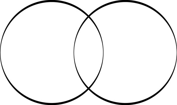 交叉重叠的圆环元素图片下载