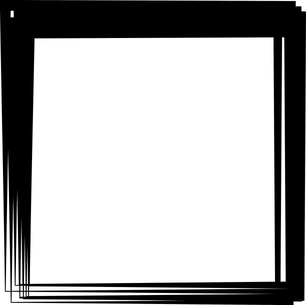 随机方形轮廓框边界元图片下载