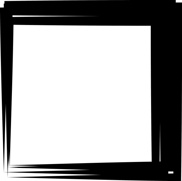 随机方形轮廓框边界元图片下载