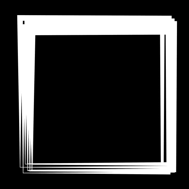 随机方形轮廓框边界元图片下载