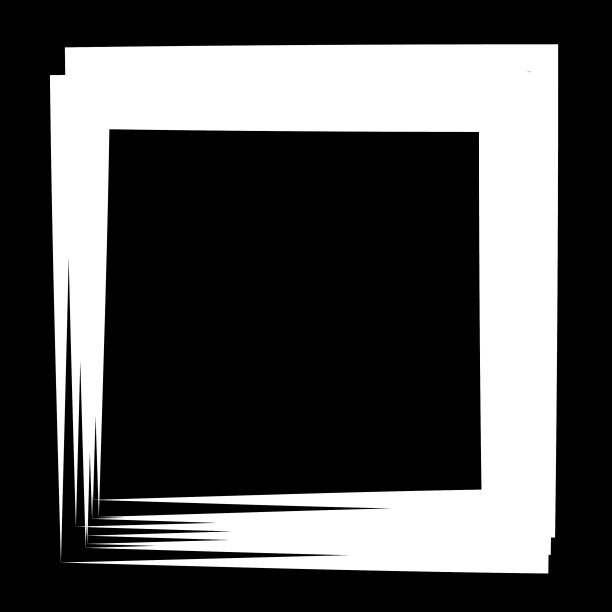 随机方形轮廓框边界元图片下载