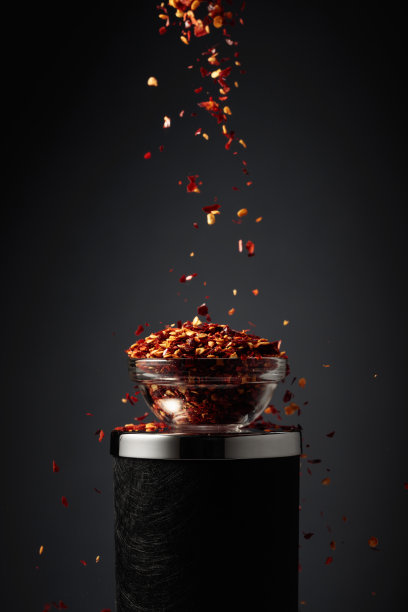 红辣椒片。图片下载