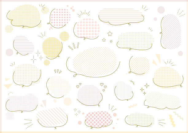 手绘气球套装，语音泡泡，语音泡泡，吹图片下载