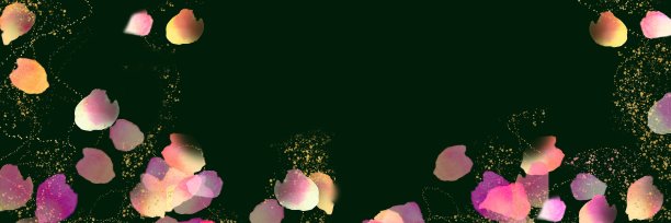 水彩手绘宽尺寸插图美丽的舞蹈皮埃尔德朗萨德玫瑰花瓣。图片下载