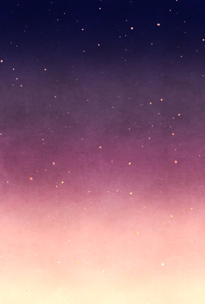 美丽的水彩风格的夜空插图图片下载