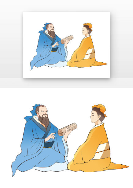 孔子学生授课图片下载