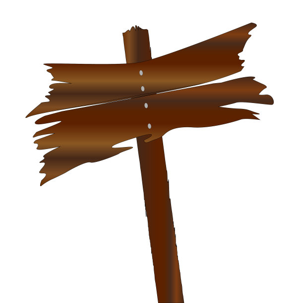 空白古老质朴的木制标志图片下载