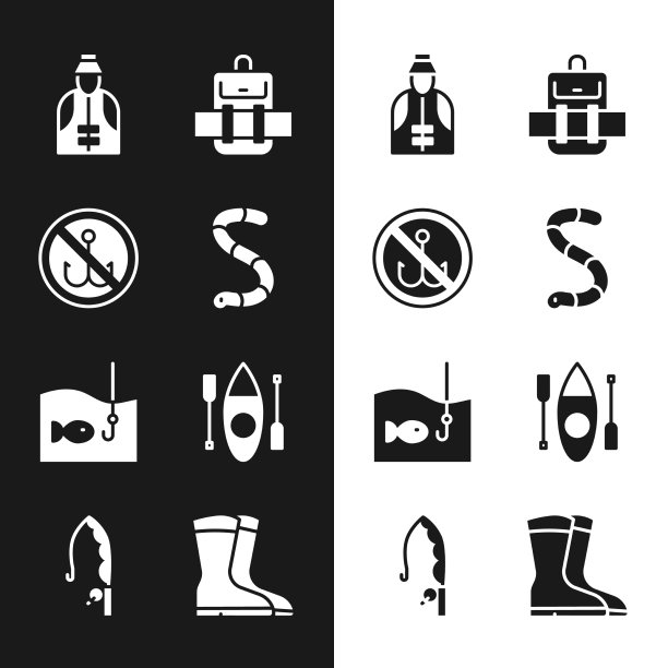 设虫不钓渔夫徒步背包图片下载