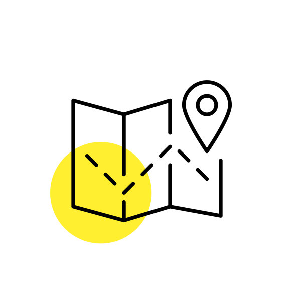 位置跟踪地图像素完美的线艺术图片下载