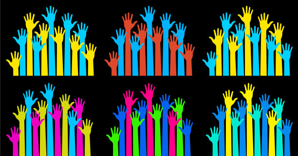 关怀的手志愿者的手象征图标图片下载