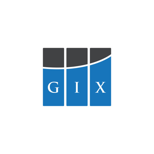 Gix字母logo设计，白底Gix图片下载