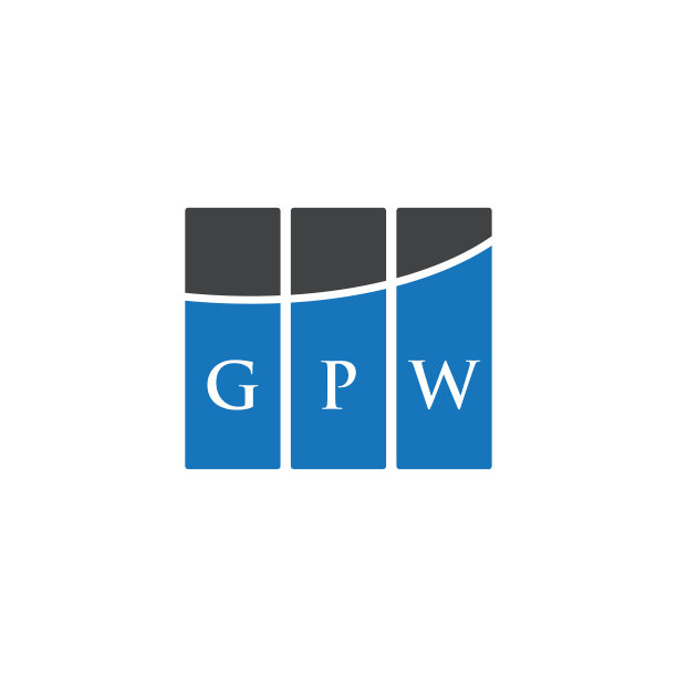 GPW字母logo设计，白底GPW图片下载