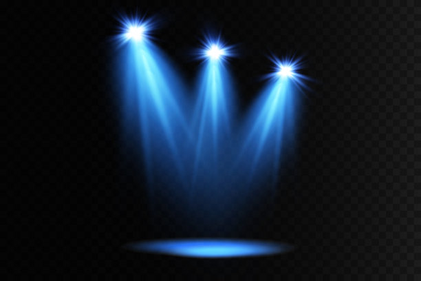 向量的聚光灯。现场。光的效果。发出光的效果。矢量插图。图片下载