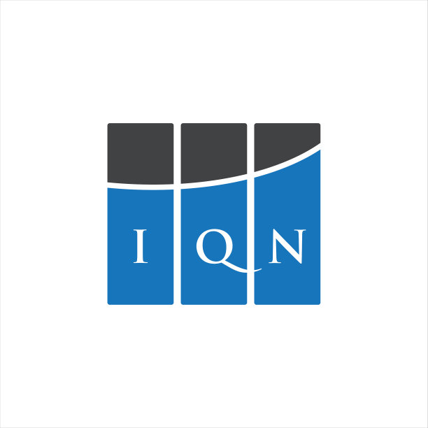 Iqn字母logo设计，白色背景Iqn图片下载