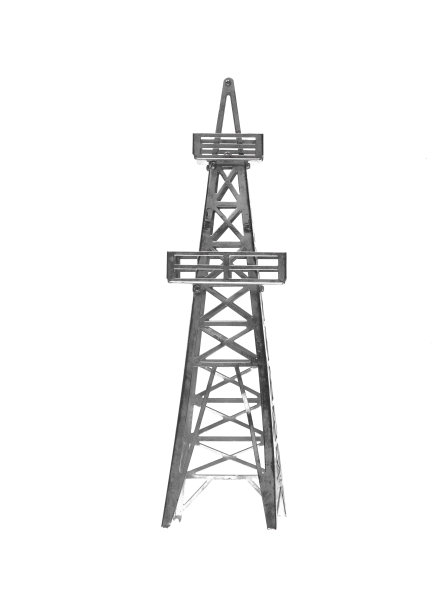 石油塔孤立在白色背景图片下载