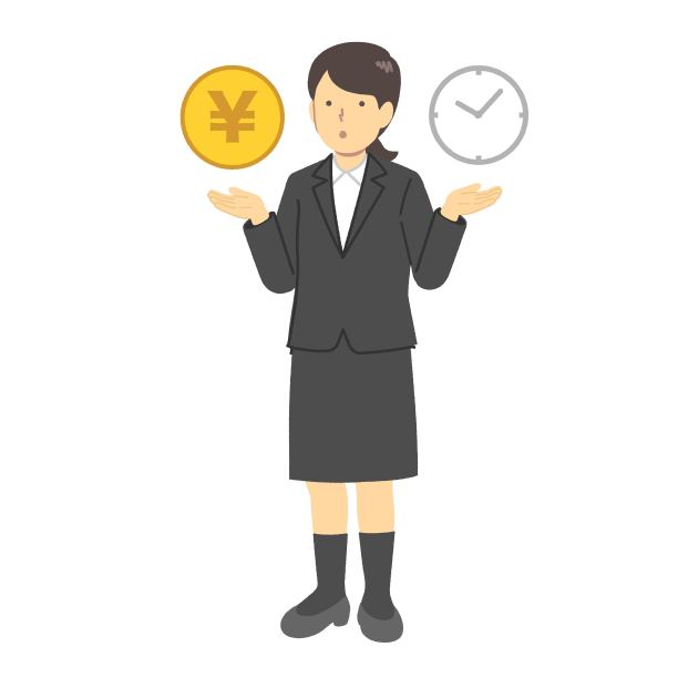 衡量金钱和时间的上班族图片下载