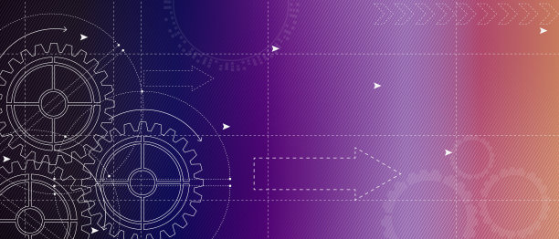 以紫色为背景的齿轮技术图图片下载