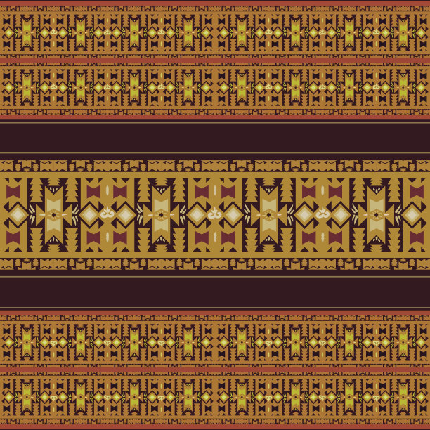 伊卡特几何民俗装饰。部落民族结构。阿兹特克风格的无缝条纹图案。图部落刺绣。印度，斯堪的纳维亚，吉普赛，墨西哥，民间图案。伊卡特模式。图片下载